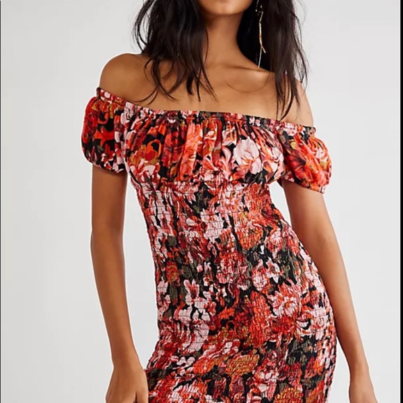 Free People Wren Smocked Mini Dress - Picture 3 of 5